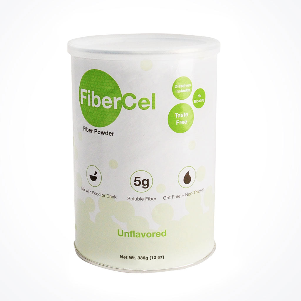 FiberCel powder is easy to use, dissovles instantly and provides 5 grams of fiber in every serving.